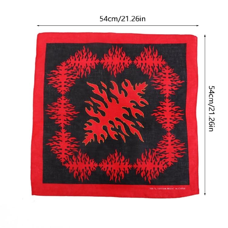 12 pcs Running Dancing Head Scarf Hiphop Hair Scarf Beautiful Pattern Square Decorative Scarf Costume Accessories