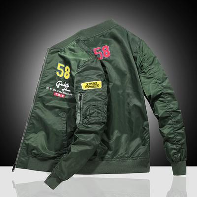 Men 'S Jacket Autumn Air Force Bomber Jacket Men 'S Embroidery Baseball Uniform Casual Jacket