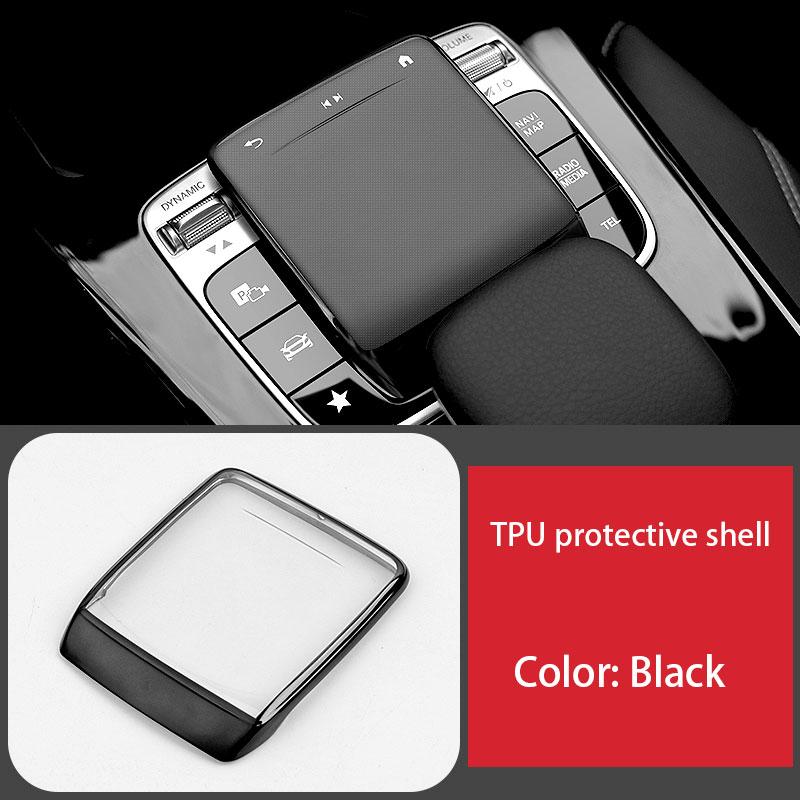BKS2 For Mercedes Benz A B CLA GLE GLS GLB GLA Class W177 W247 C118 W167 X167 X247 H247 Car Center Console Mouse TPU Protector Cover