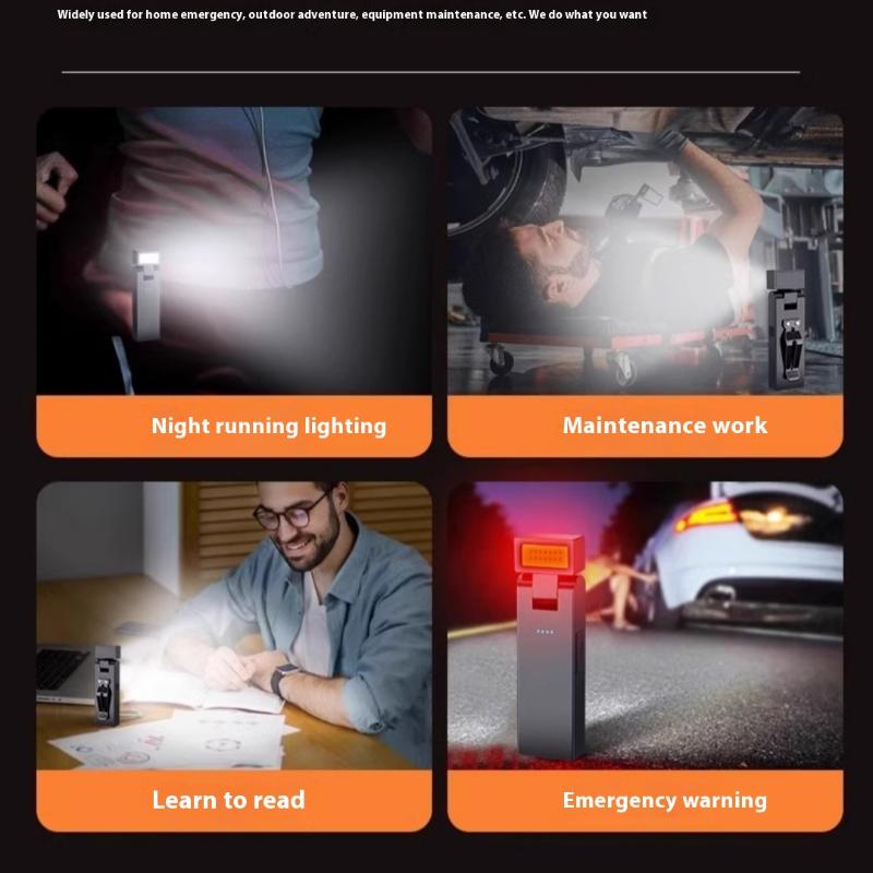 1 Set Super Bright Led Light Home Magnetic Rechargeable Cob Flashlight For Emergency Night Work Camping Car Accessories