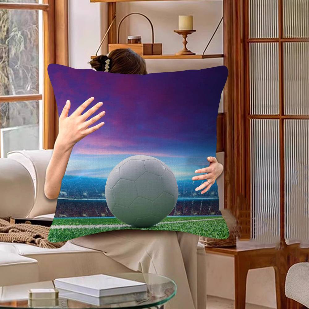 Piłka Nożna Personalizowana Poszewka na Poduszkę Pokój Dziecięcy Dekoracja Dzika Impreza Poszewka Prezent na Urodziny Dziecka Baby Shower