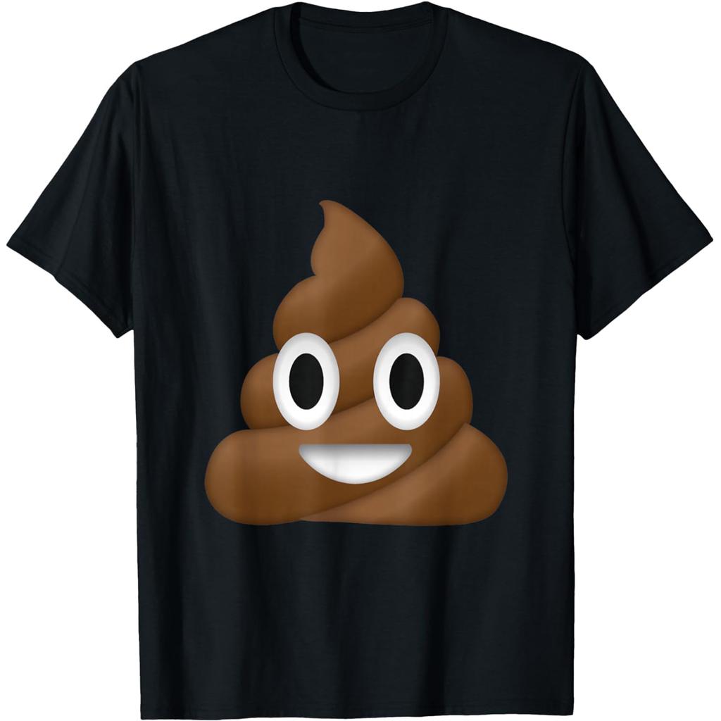 Poop Smiling Happy Funny Cat Meme T Shirts Men Women Pure Cotton Humor Streetwear Tee Shirt Short Sleeve Unisex Loose Clothing