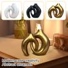 2PCS European Style Small Split Vase Modern Creative Abstract Ornaments Home Dried Flower Vase