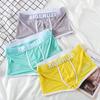 Men Boxer Underwear Mid-rise Wide Elastic Waistband U-Convex Shorts Briefs Breathable Panties