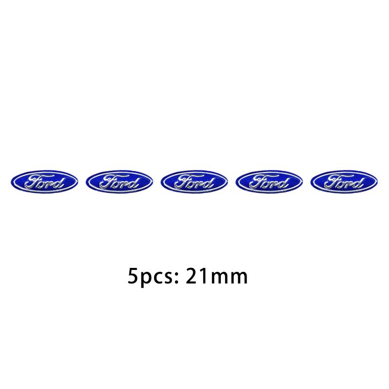 Car Sticker 5/10Pcs 21mm Car Control Key Emblem Stickers Accessories Fit For Ford Ranger C-Max S-Max Focus MK3 Galaxy Mondeo Tra