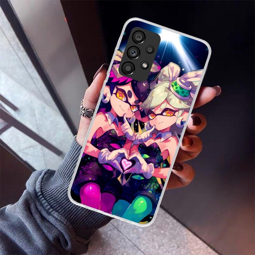 Spiel S-Splatoons Handyhülle Für Samsung Galaxy A12 A52S A42 A32 A22 A51 A50 Note 20 Ultra 10 S10 Plus A71 A70 A31 A30 A10S Galax