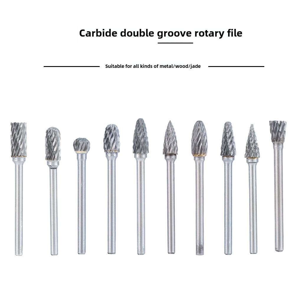 Rotationsfeile aus Hartmetall und Wolframstahl, Schleif- und Fräser für Holzgravuren