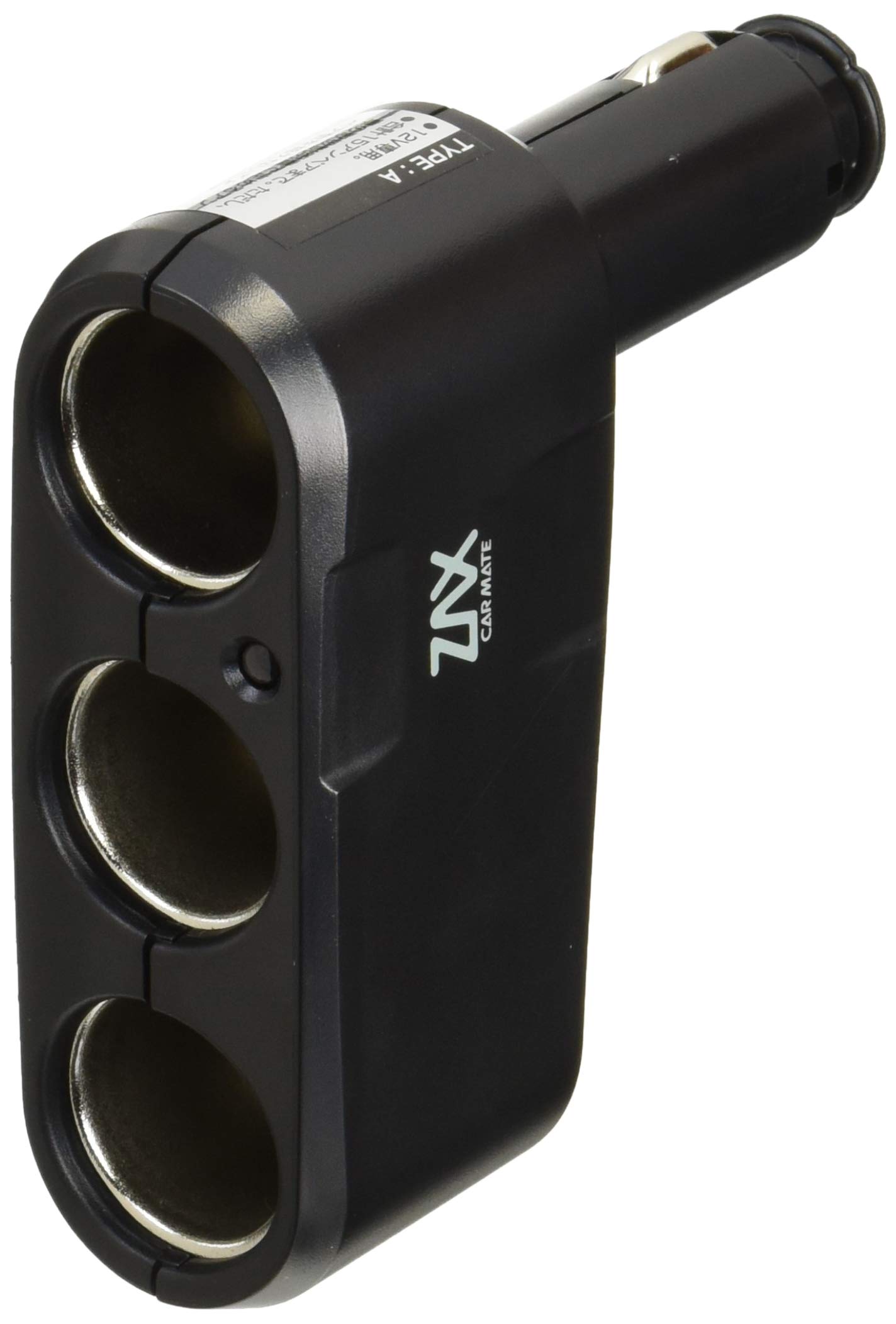 

CARMATE Автомобильный прикуриватель CZ259 Розетка, 3-полосный прямой, Черный, чёрный