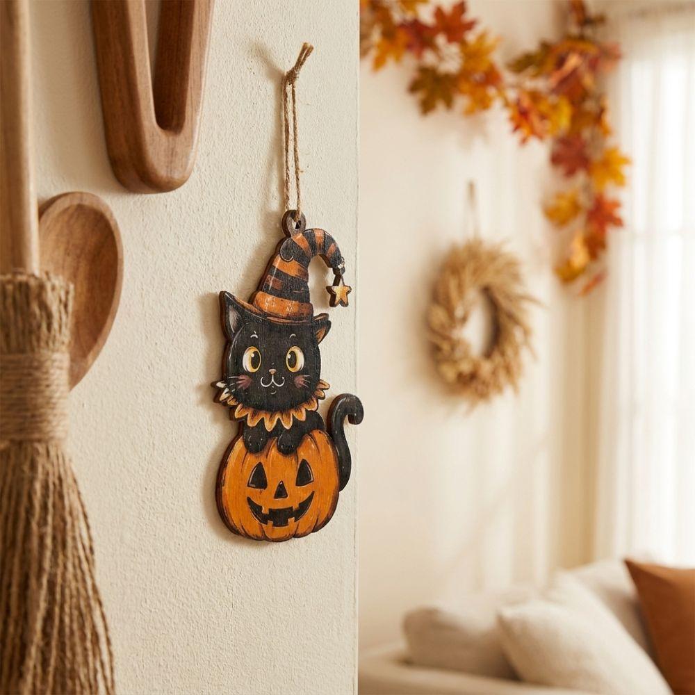 Vintage Halloween Hanging Ornament Cartoon Pattern Halloween Tree Hanging  Room Decoration