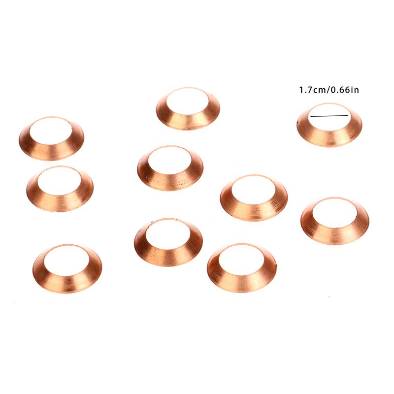 10 Pcs High Pressure Pipe Nest Copper Pad Cone Gasket For High Pressure Oil Tube Anti Oil Leaking Gasket