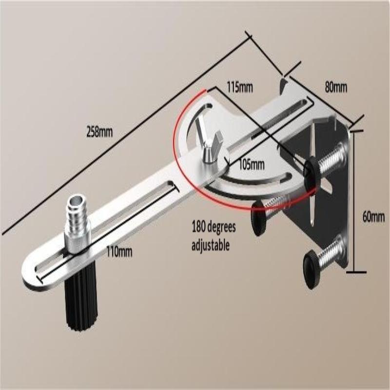1Pcs Stainless Steel Level Bracket L Bracket Adjustable Mount Support Portable Level Wall Level Tools Bracket