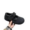 Herfst en winter met rokken, warme en fluwelen Mary Jane schoenen, pluizige schoenen, interne hoogteverhoging, enkelschoenen, katoenen schoenen, wollen zachtzoolw