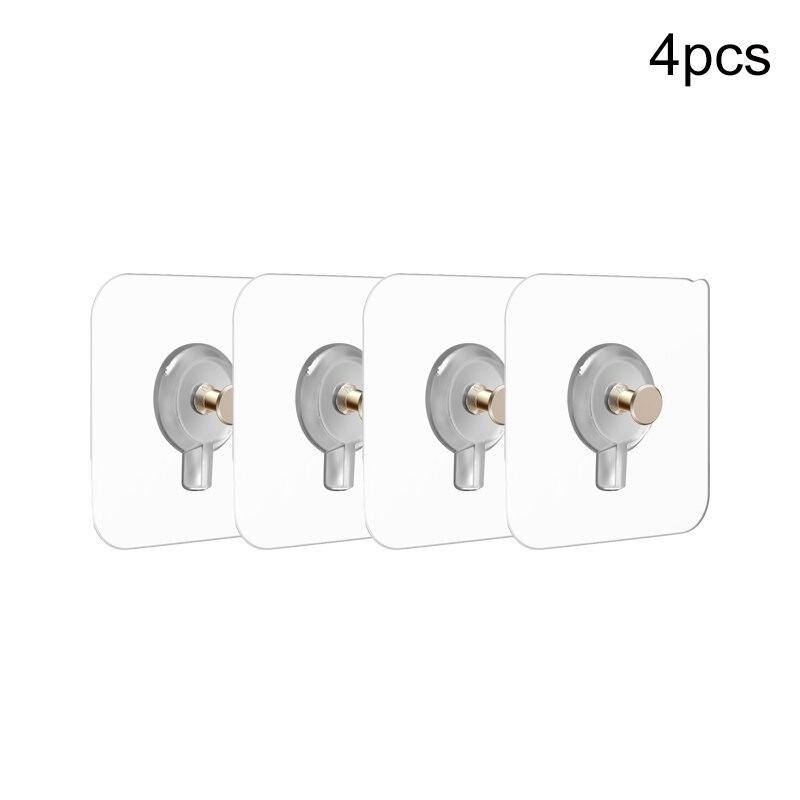

4/6/10 Pcs Non-Trace Self Adhesive Nails Hook for Photo Frame Picture Frame Hole Hanging Nail Wall Paste Tack Photos Cross Stitch 4 Pcs