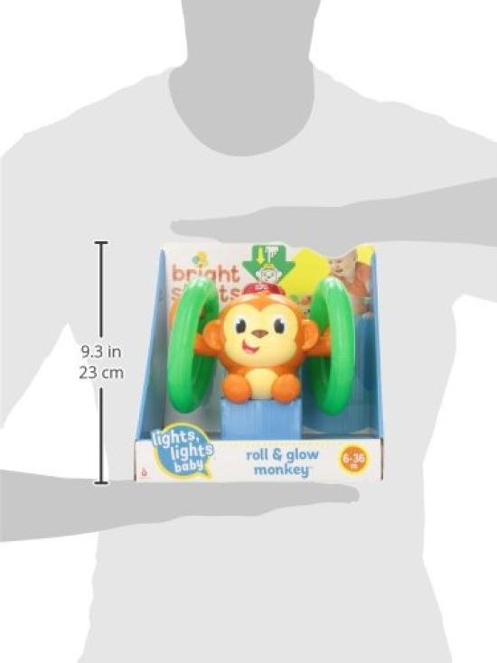 Bright Starts Roll & Grow Affe [6 Monate und älter] Krabbeln & Hinterherlaufen 52181