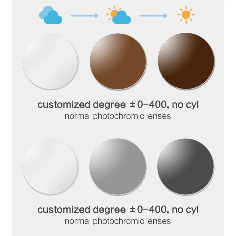 SHINU Progressive Multifocal Photochromic Adaptive Lenses Glasses for Reading Computer and Distance Vision No-line Progressive