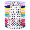 Bohemian Style Friendship Bracelets With Acrylic Alphabet Beads For Men And Women