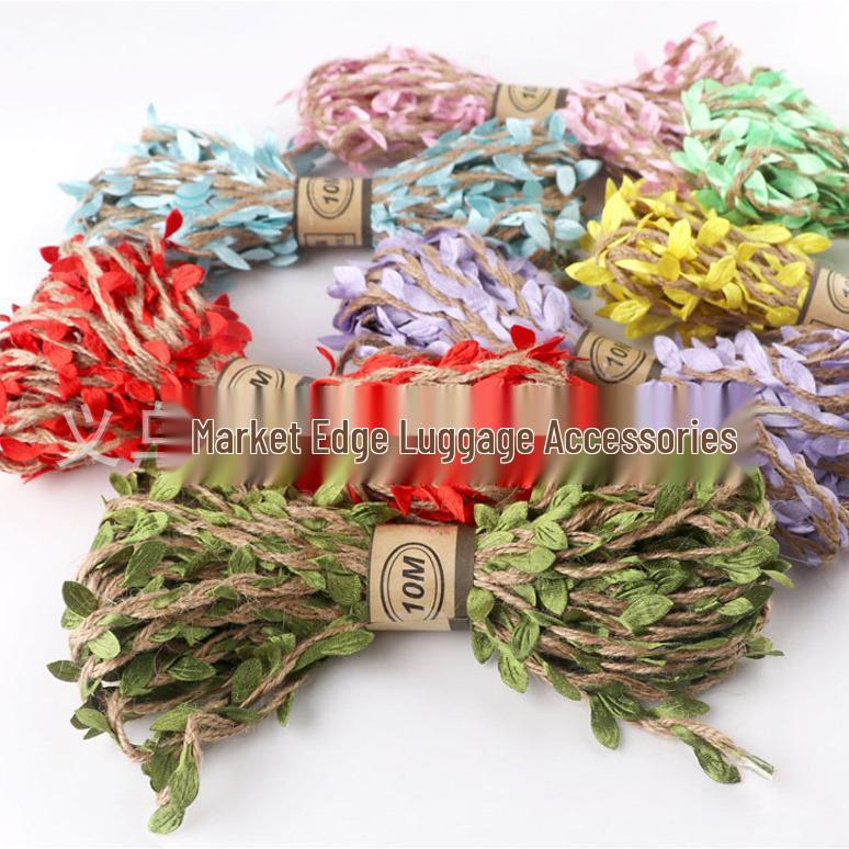 DIY Green Leaf Jute Rope Vine for Kindergarten Craft and Eco-Friendly Decor