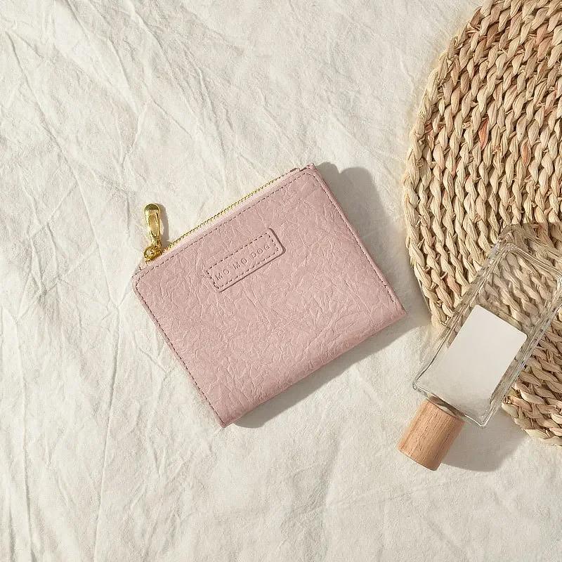 Female Student Retro Wallet Buckle Wallet Women Purse Wallet Men Card Wallets Bags