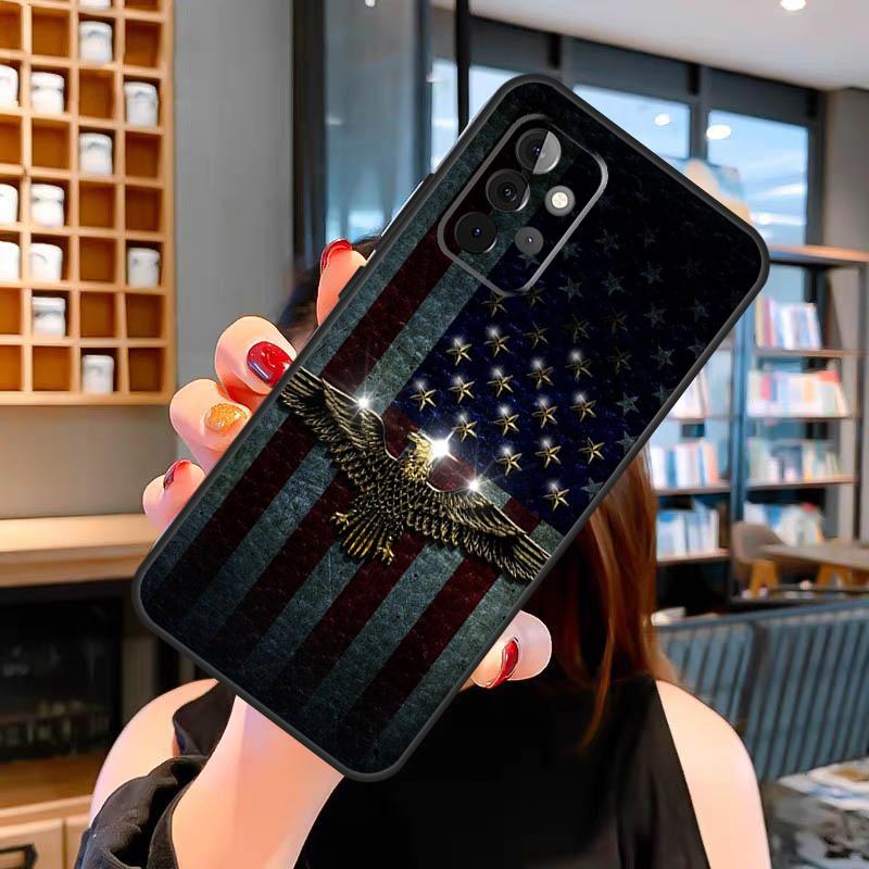 American USA Flag Eagle Case For Samsung Galaxy A13 A36 A56 A23 A52 A32 A12 A54 A34 A14 A16 A26 A33 A53 A15 A35 A55
