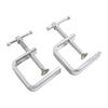 2pcs 50-100mm Woodworking Clamp C-Clamp G-Clamp For Wood Plastic Drilling Fixing