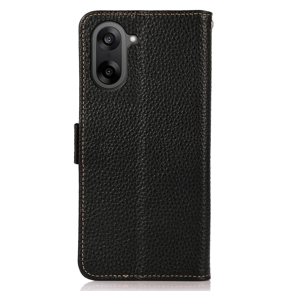 For OnePlus Nord CE5 5G Phone Case Genuine Cow Leather Cover RFID Blocking