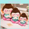 Lotus Buddha Prosperity Plush Toy Doll Short Feng Shui Home Gift Decoration