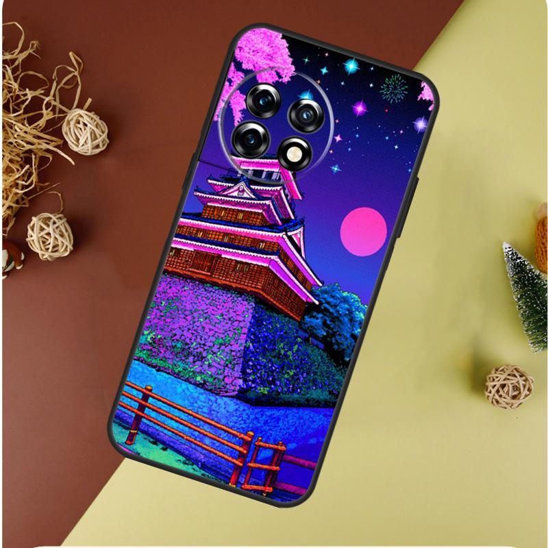 Art Pixel Aesthetic For OnePlus 13 13R 12 12R 11 9 10 Pro 8T 9RT 10T 10R Nord 4 CE 2 3 Lite N20 N30 Phone Case