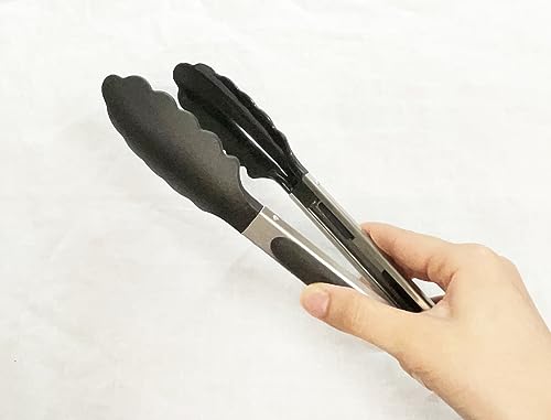 Takagi Shoshido 66 Nylon Universal Tongs with Stopper, Black, 9.4 inches (240 mm)