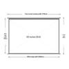 Deli 120-inch 16:9 Manual Wall-Mounted Projector Screen