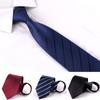 8Cm Pull Tie Dress Lazy Tie Men'S Clothing Accessories Striped Suit Business Tie