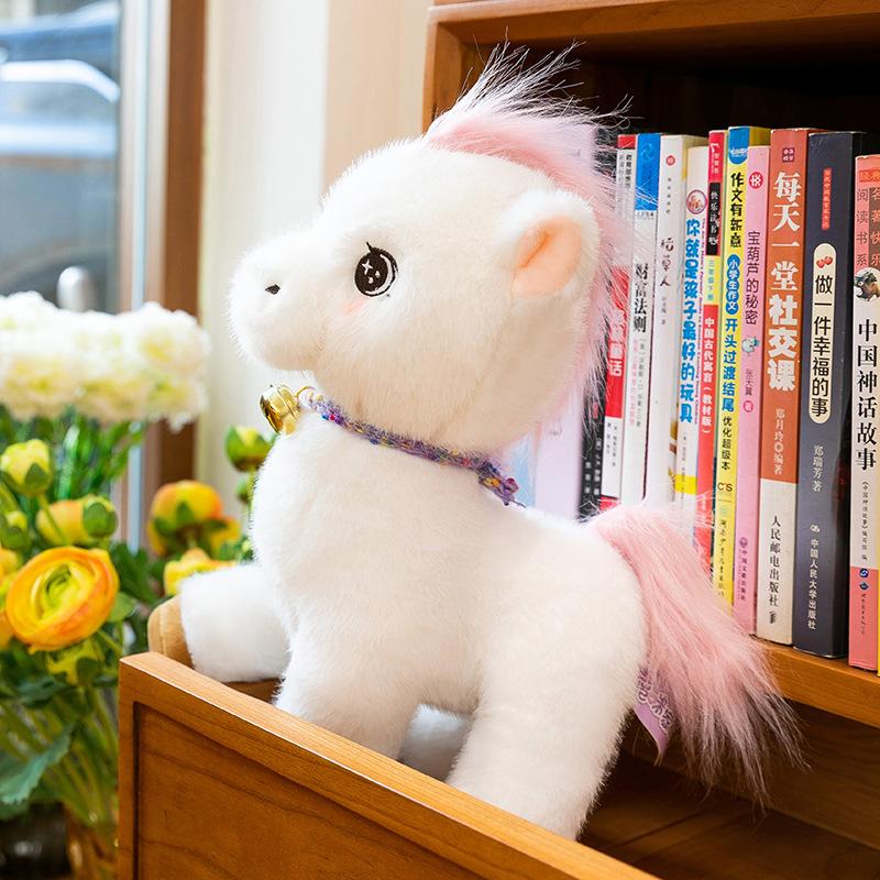 New Hans Pony Plush Doll Cute Kids Room Decoration Doll Home Ornament Year of the Horse Birthday Gift