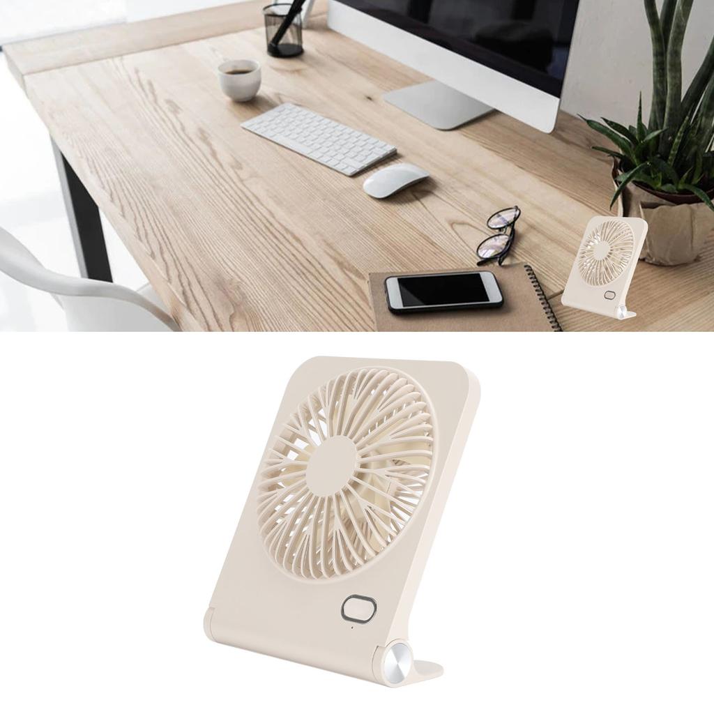 Desk Fan 3 Speeds Low Noise Portable Rechargeable   Fan for Car Home Camping