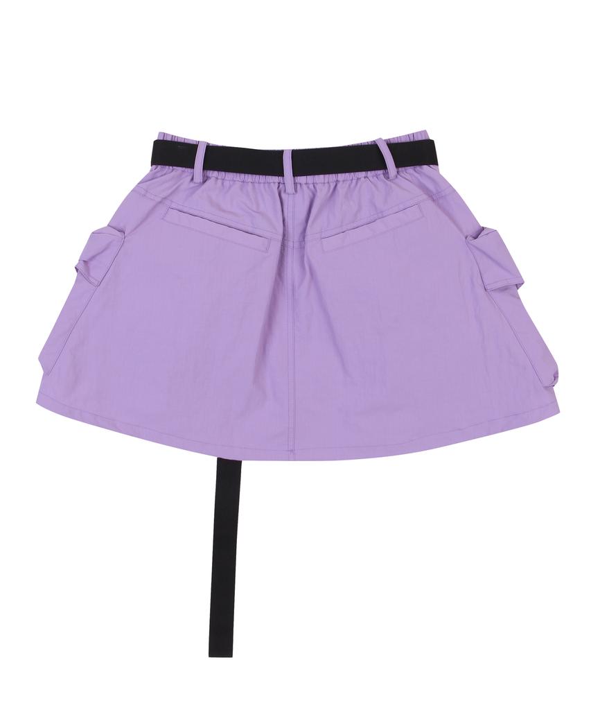LALAFOX Cargo Short Skirt Purple Bp1Ws002