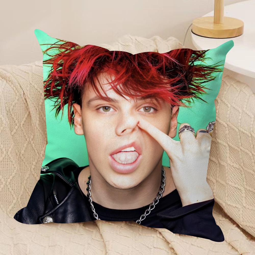 YYungblud Rock Music Singer Cushion Cover Pillowcase Ultra Soft Skin Friendly Fabric Cloud Like Comfort  Concealed Zipper