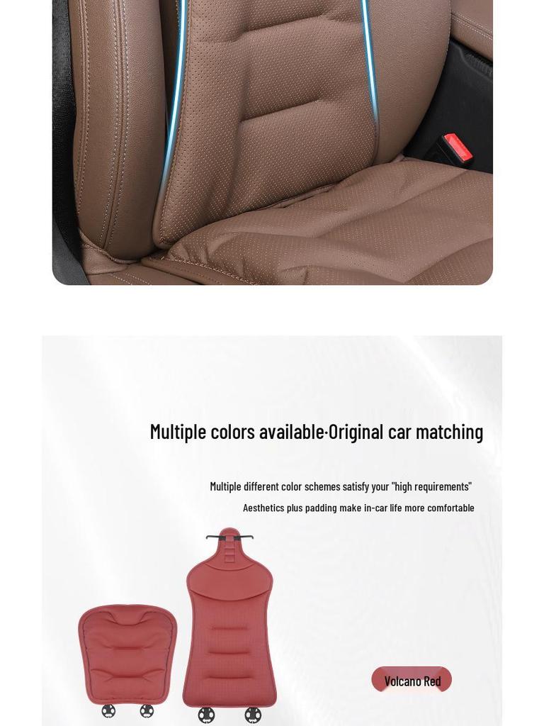 Xiaomi Ventilated All-Season Car Seat and Lumbar Support Cushions for Mercedes-Benz and BMW, with Integrated Rear Seat Trim.