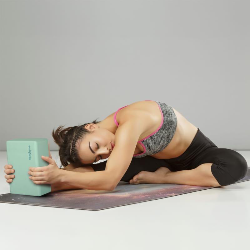 Firm Yoga Block, Foam Exercise Brick - Mint