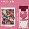 Diamond painting DIY colorful floral and butterfly art kit for home room decoration