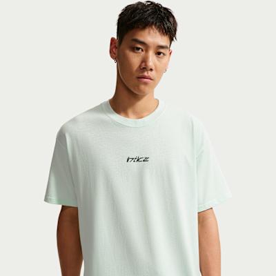 Nike Sportswear T Shirts Men s Slight Green Crew Neck Moderate M