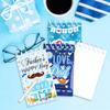 8Pcs 10x6cm Fathers Day Mini Spiral Notebook Best Dad Notepad Back To School Supplies Classroom Rewards Goodie Bag Fillers Gift