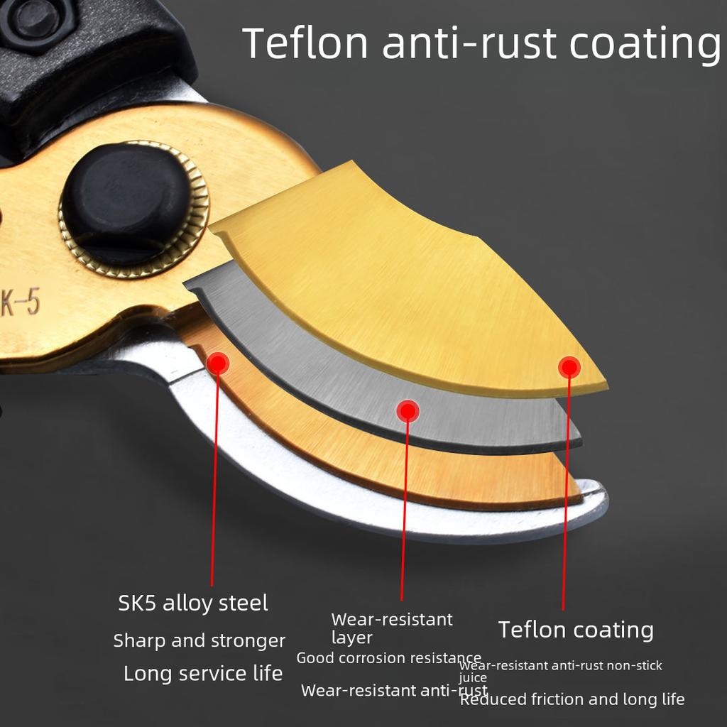 Heavy Duty Thickened SK5 Steel Gardening Pruning Shears for Branches