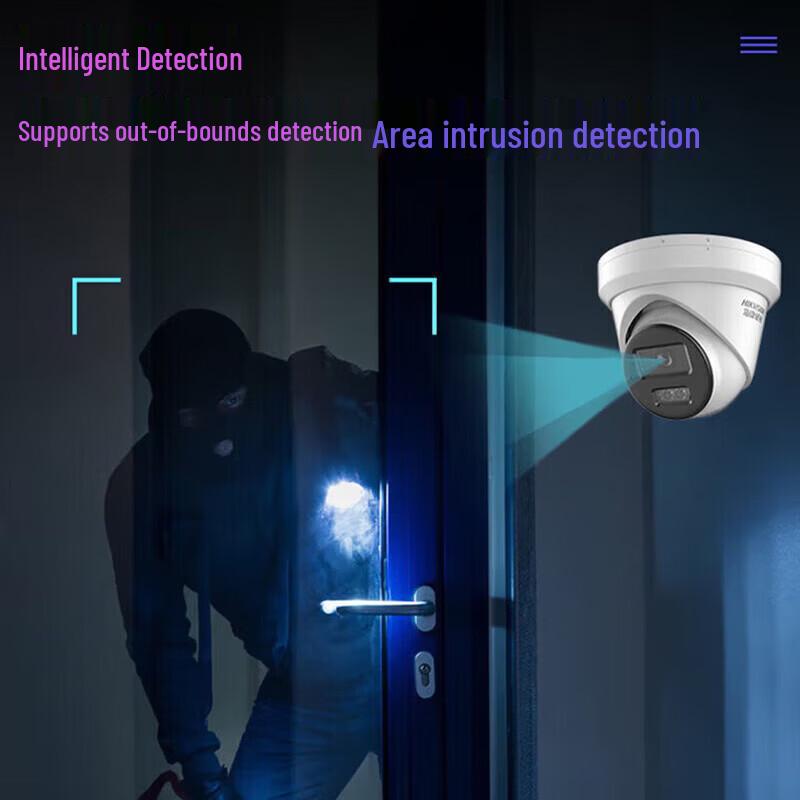 Hikvision 6MP 2K PoE Dual-Light Full Color Bullet IP Camera CN plug (adapter included)