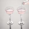 Retro Diamond Pattern Tall Glass for Desserts, Champagne, and Cocktails 