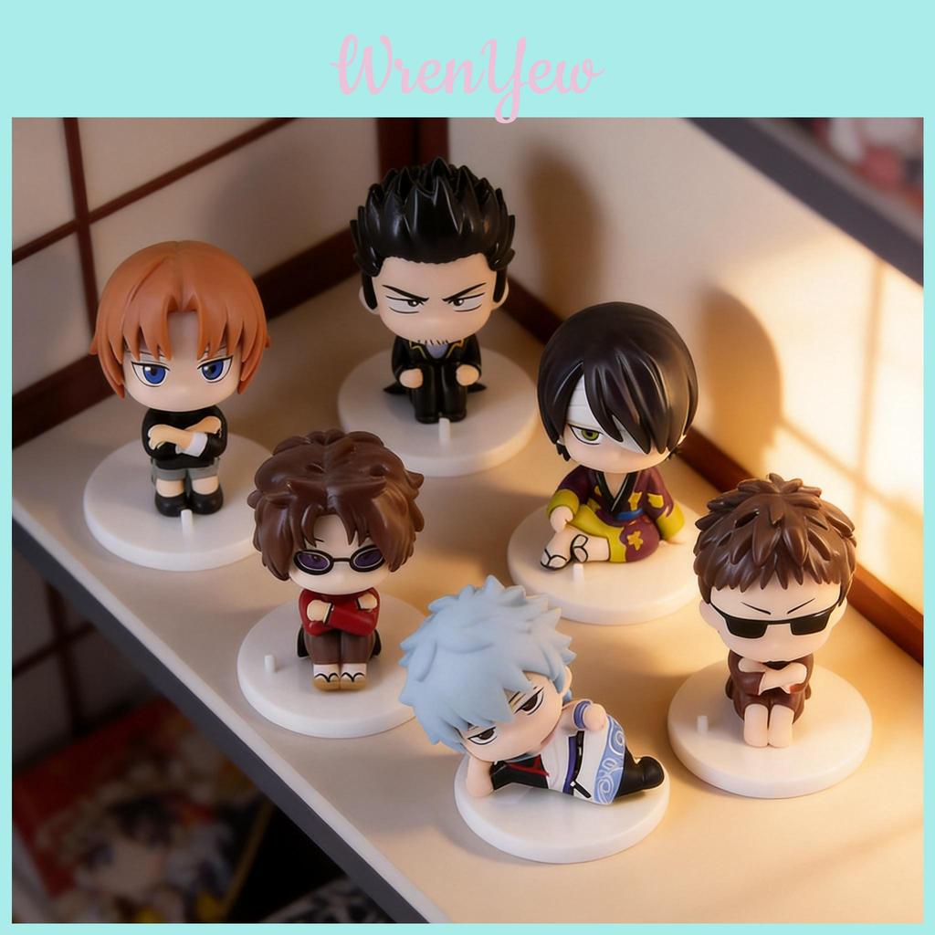 Gintama Anime Character Collectible Figures With Pvc Material For Home And Office Display