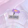 Jworg Flower Colorful Badge Distinctive Plant Design Flexible Decoration Pin For All Use