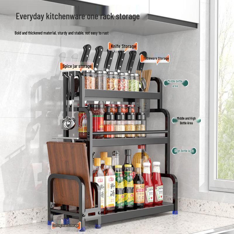 Danle 2-Tier Multifunctional Kitchen Storage Rack