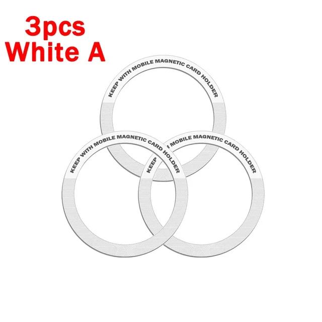 7/5/1pcs Universal Stainless Steel Magnetic Metal Plate Ring for Apple IPhone 15 14 Magsafe Wireless Charger Metal Iron Stickers