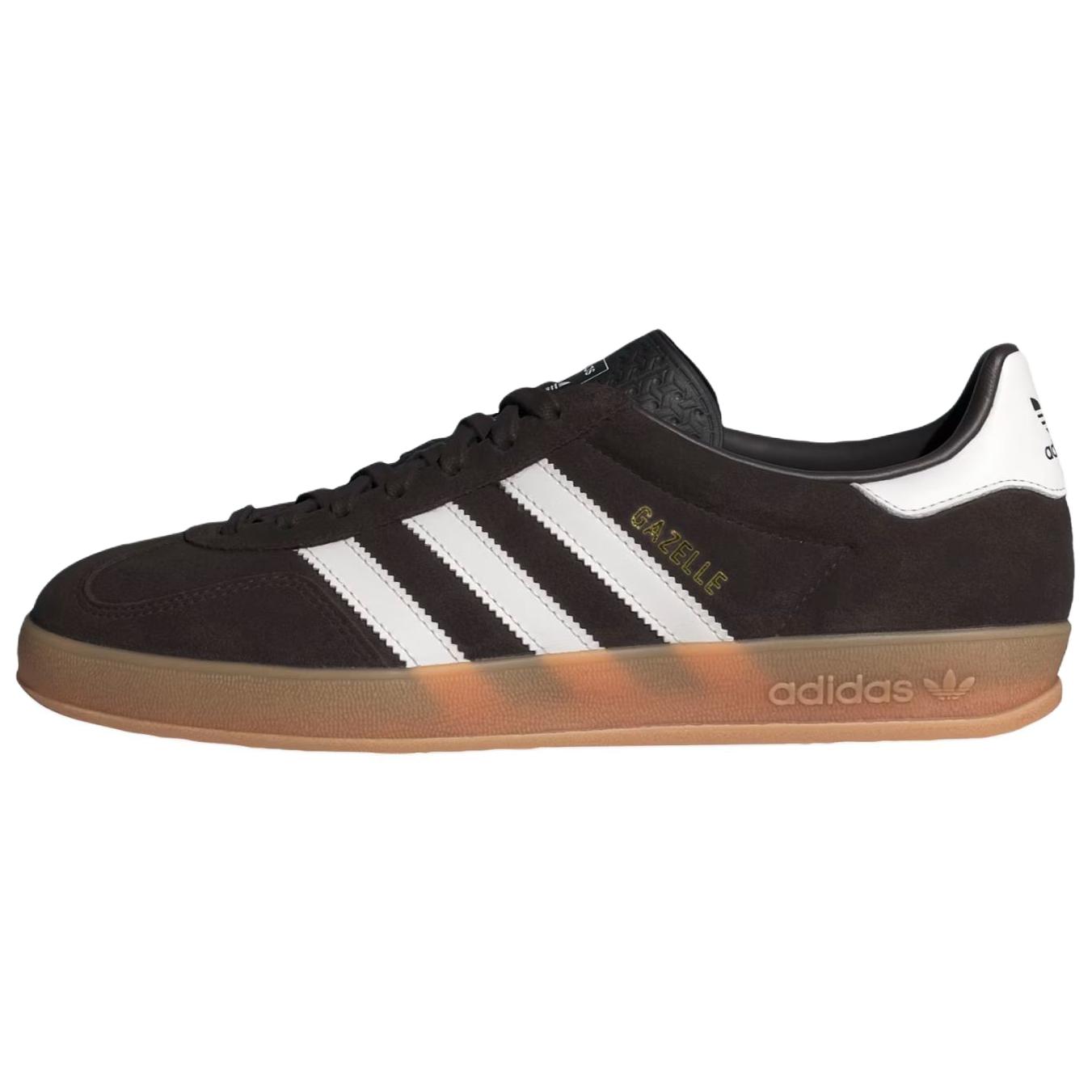 adidas Gazelle Indoor Aurora Coffee Core White Gum Unisex Sneakers Black HQ5152 37⅓