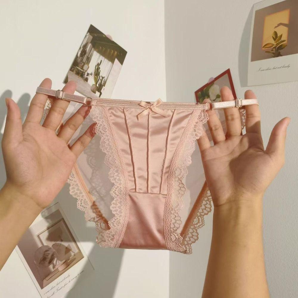 Low Waist Lace Panties Transparent Lace Thin Underwear Summer Underwear for Women  Lady