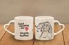 English Pointer I - cup with a dog, adorable cup with a heart-shaped handle, universal gift from the Art-Dog brand