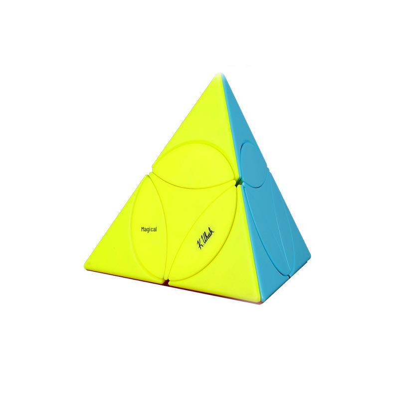 Qiyi Disc Pyramid Cube - Triangle Smooth Educational Puzzle for Kids
